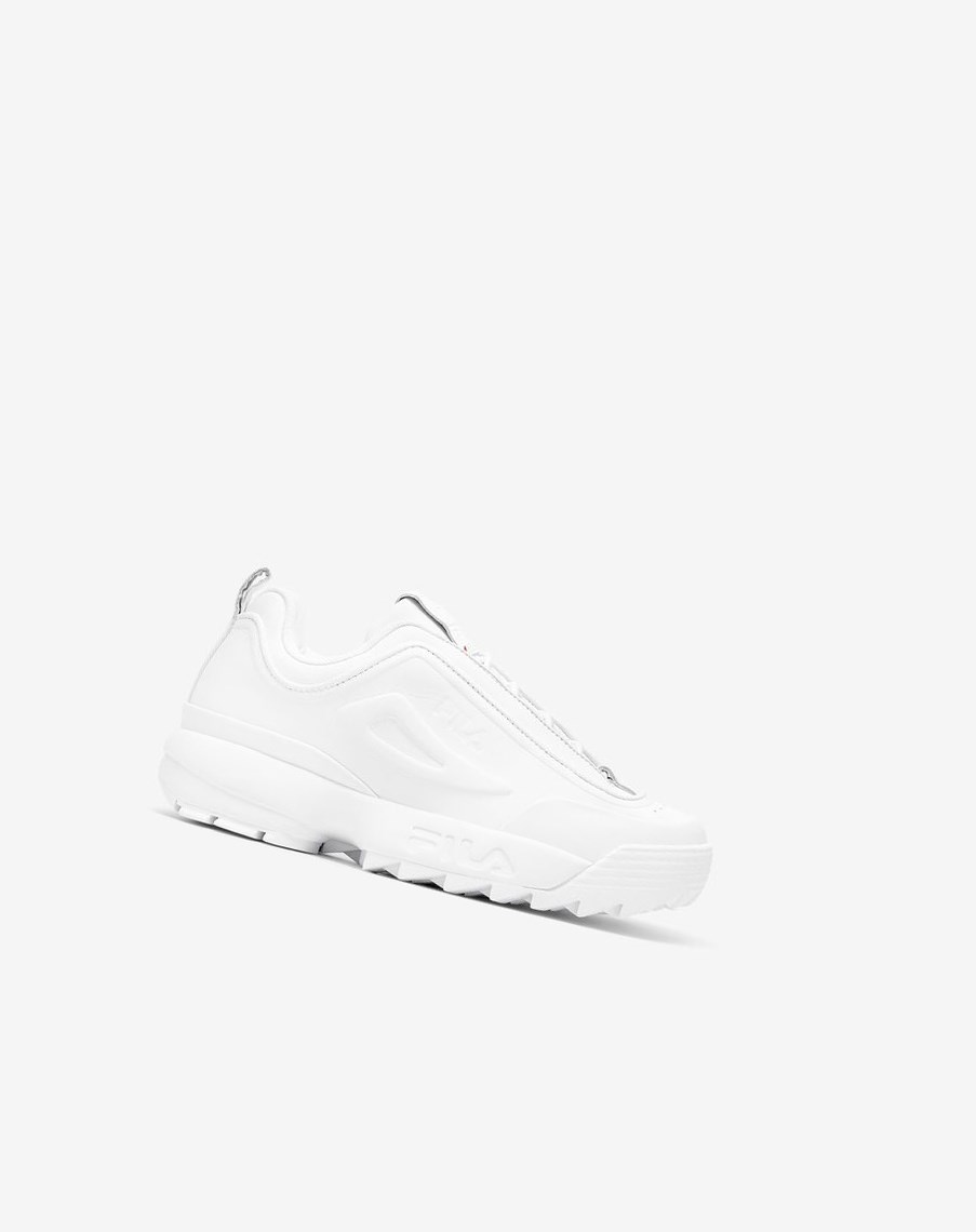 Fila Disruptor Zero Chunky Sneakers Białe Białe Białe | AMGEB-6974