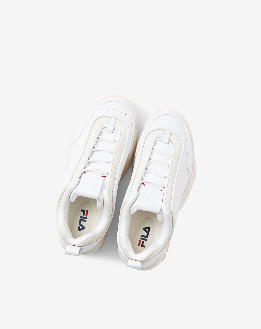 Fila Disruptor Zero Chunky Sneakers Białe Białe | HGUBK-9258