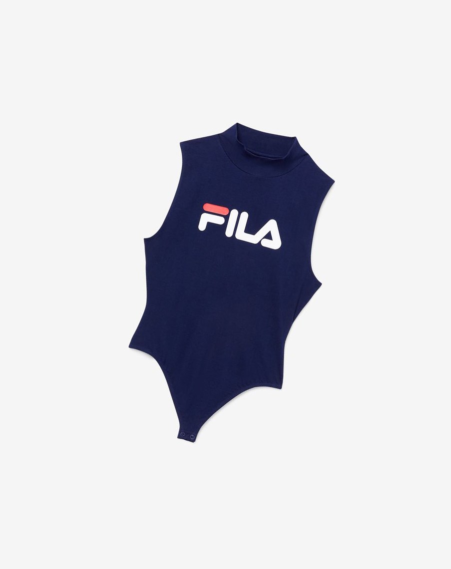 Fila Donata Bodysuit Białe Czerwone | LNRMV-3824