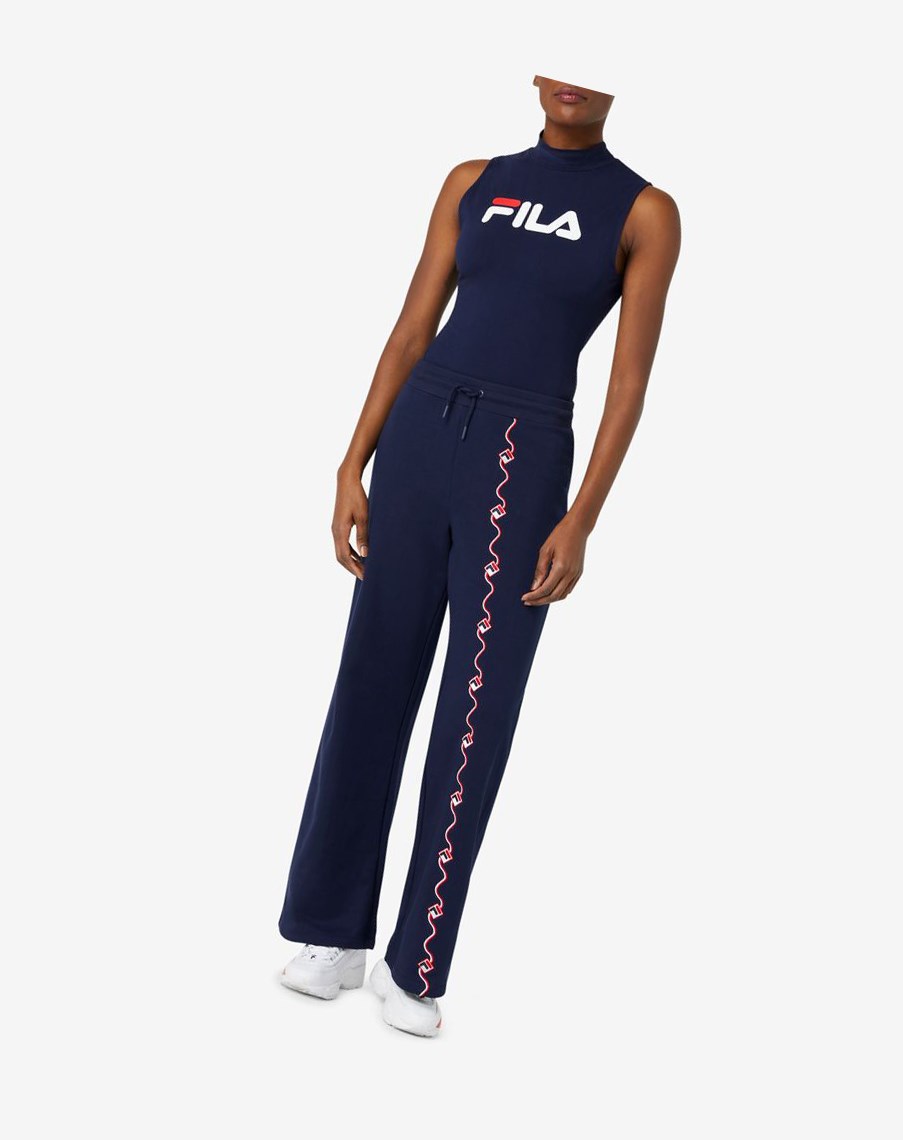 Fila Donata Bodysuit Białe Czerwone | WSEXT-9308