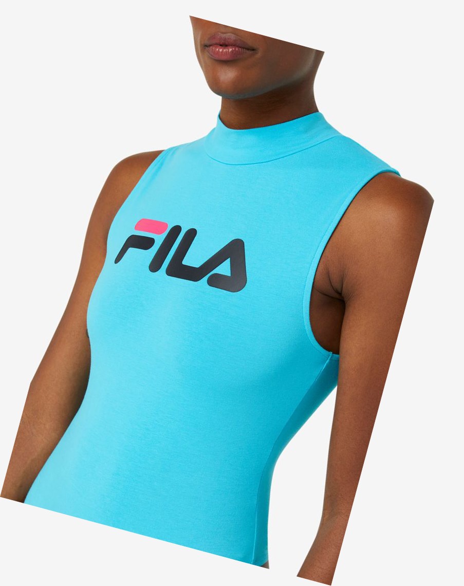 Fila Donata Bodysuit Niebieskie Czarne Różowe | OFTQY-0614