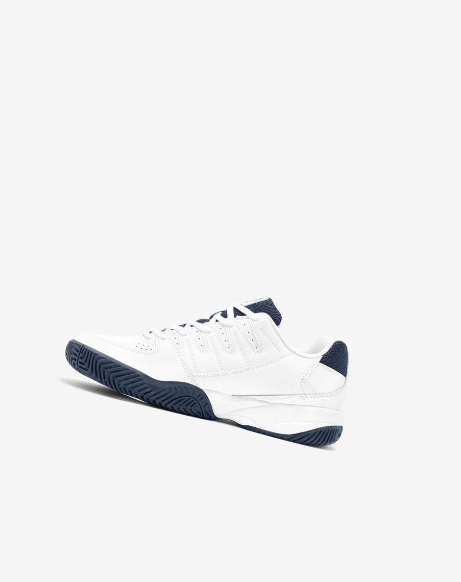 Fila Double Bounce Tenisa Shoes Białe Granatowe Białe | DETJQ-2186