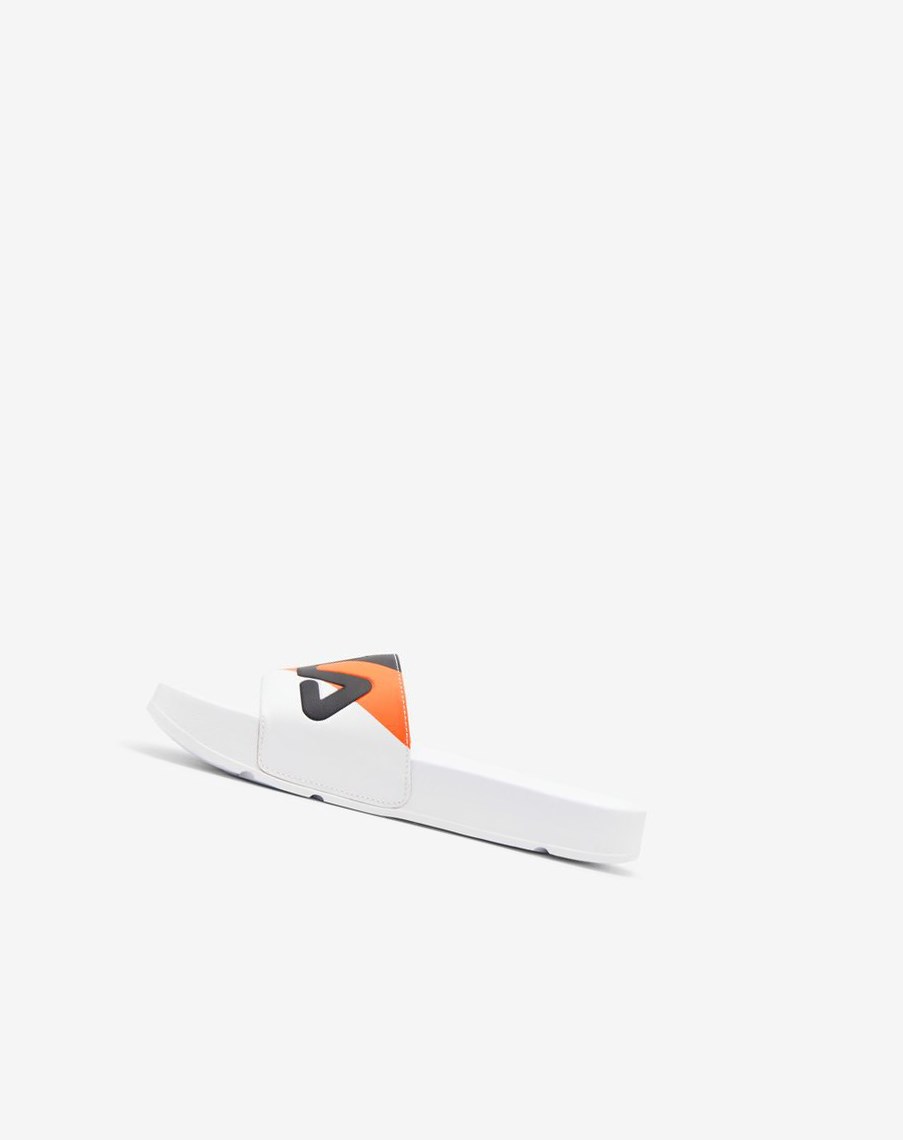 Fila Drifter Archive Klapki Sandals Białe Czarne | IJVKW-8062