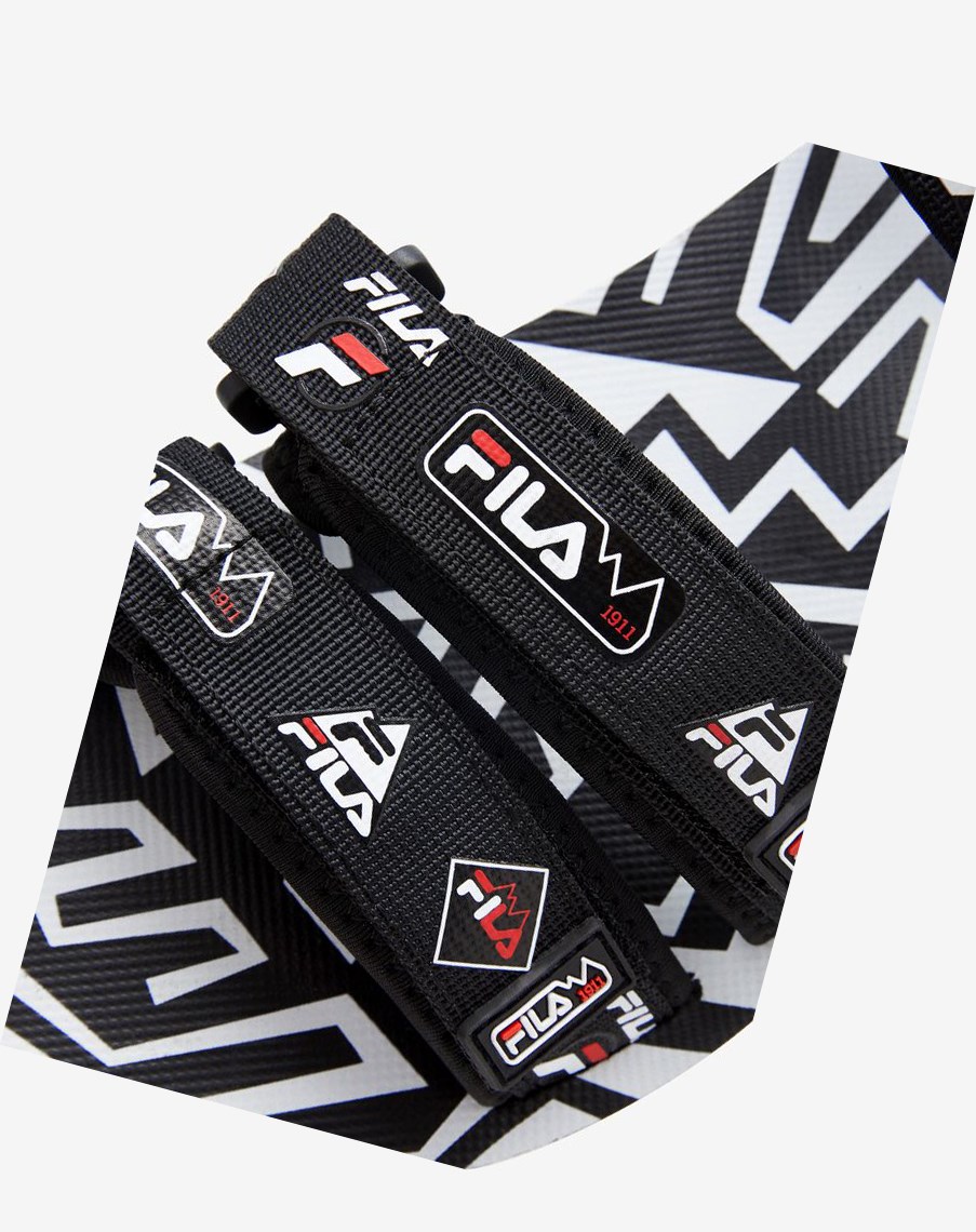 Fila Drifter Dns '90s Klapki Sandals Czarne Białe Czerwone | WYIVP-7238