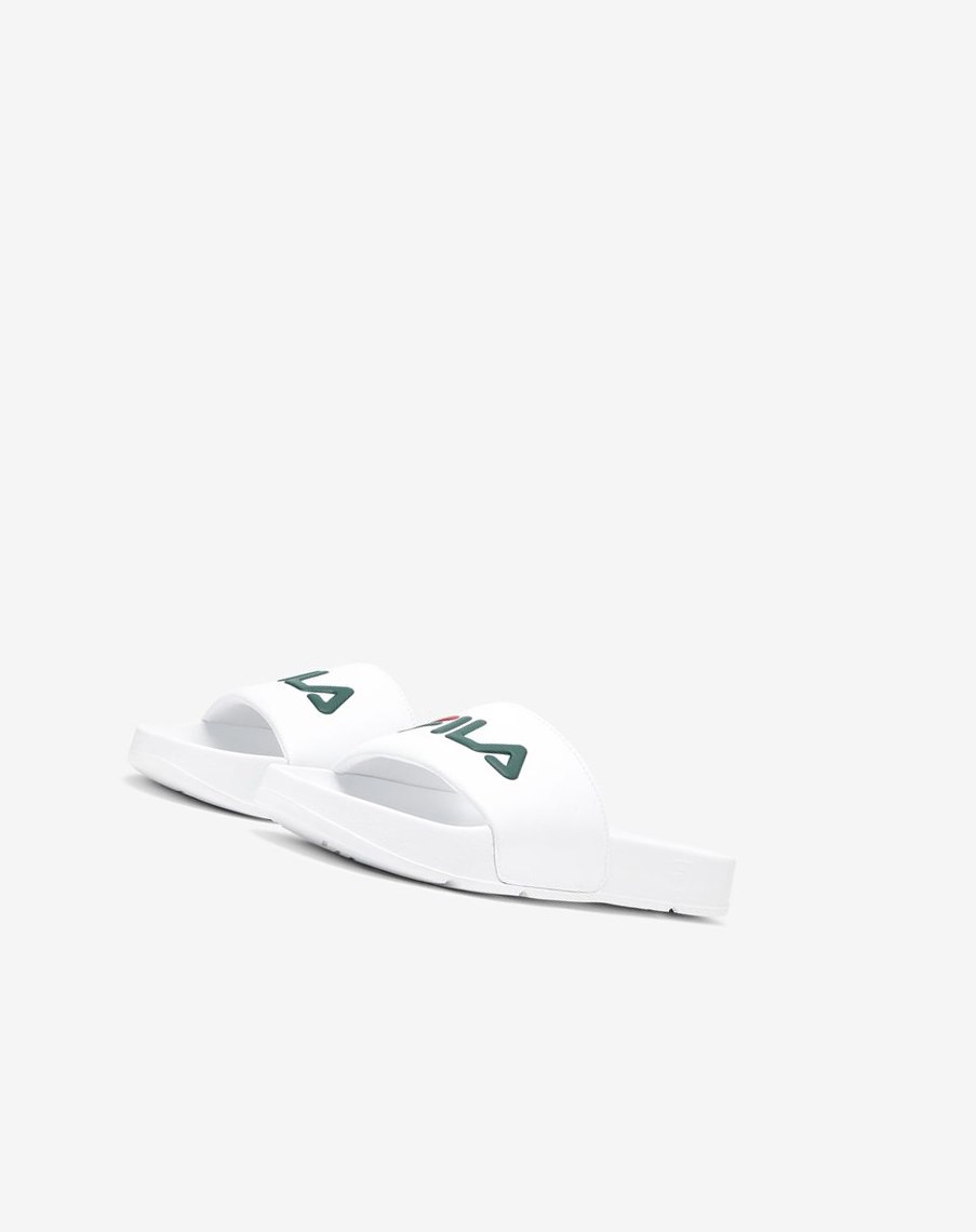 Fila Drifter Klapki Sandals Białe Czerwone | JELTH-4820