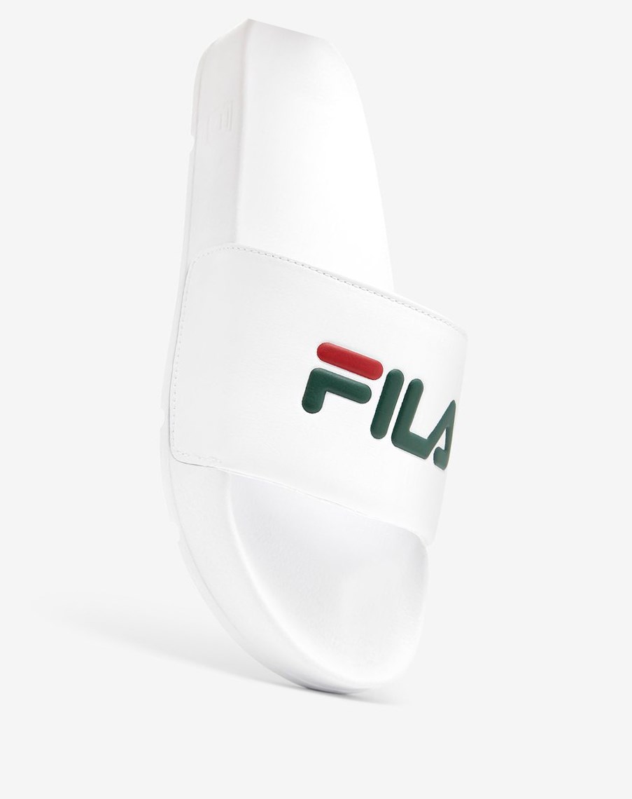 Fila Drifter Klapki Sandals Białe Czerwone | JELTH-4820