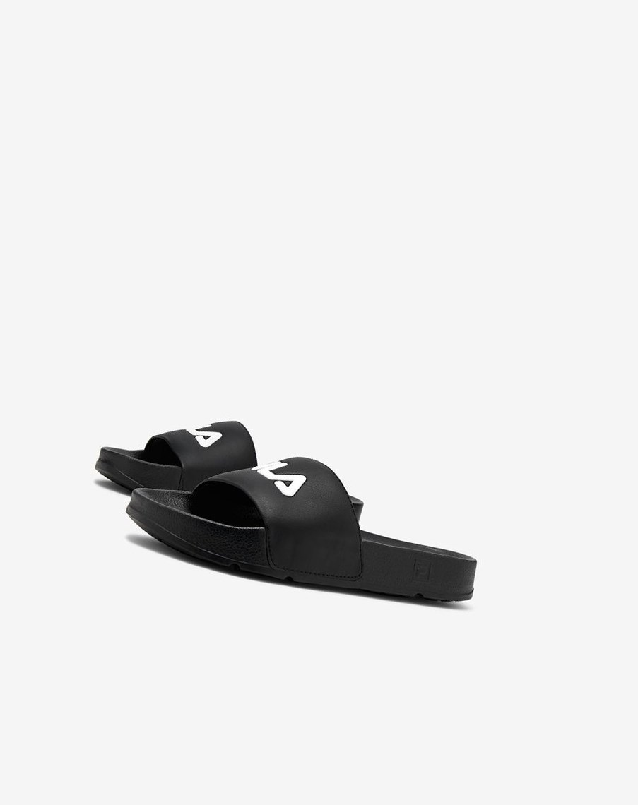 Fila Drifter Klapki Sandals Czarne Czerwone Białe | ACDIX-0978