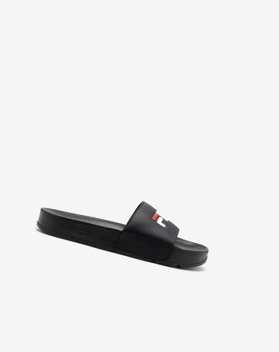 Fila Drifter Klapki Sandals Czarne Czerwone Białe | ACDIX-0978