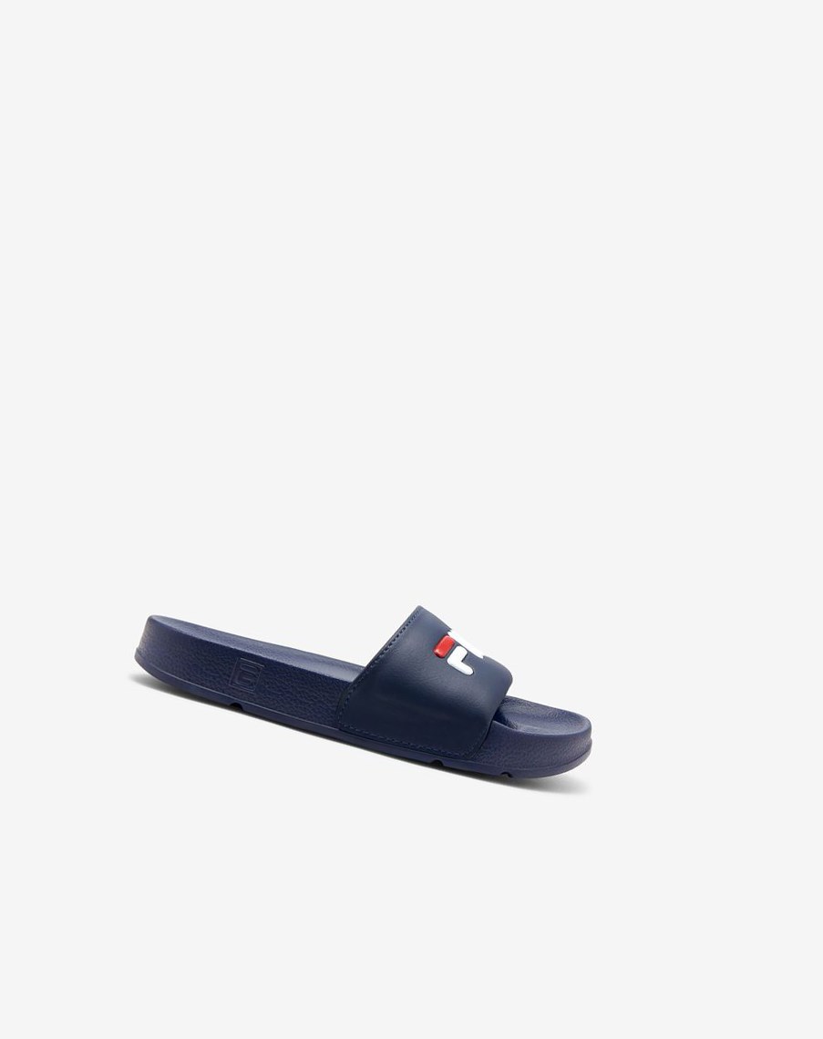 Fila Drifter Klapki Sandals Granatowe Czerwone Białe | DCOVZ-0318