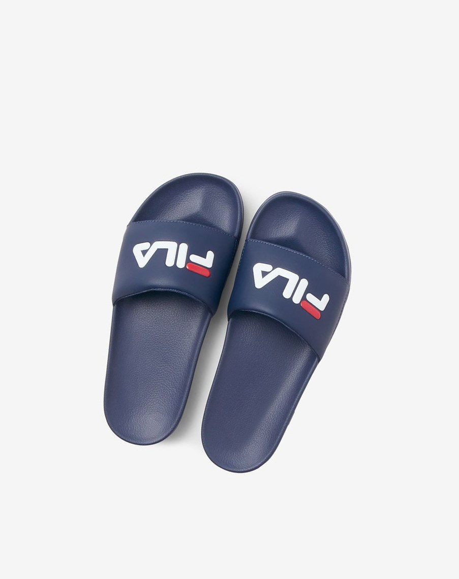 Fila Drifter Klapki Sandals Granatowe Czerwone Białe | PTEOM-0269