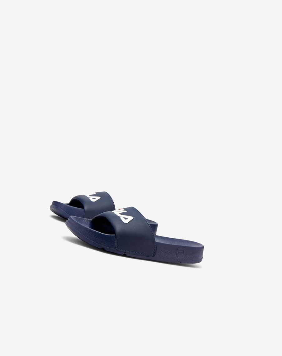 Fila Drifter Klapki Sandals Granatowe Czerwone Białe | ZKBPD-3218