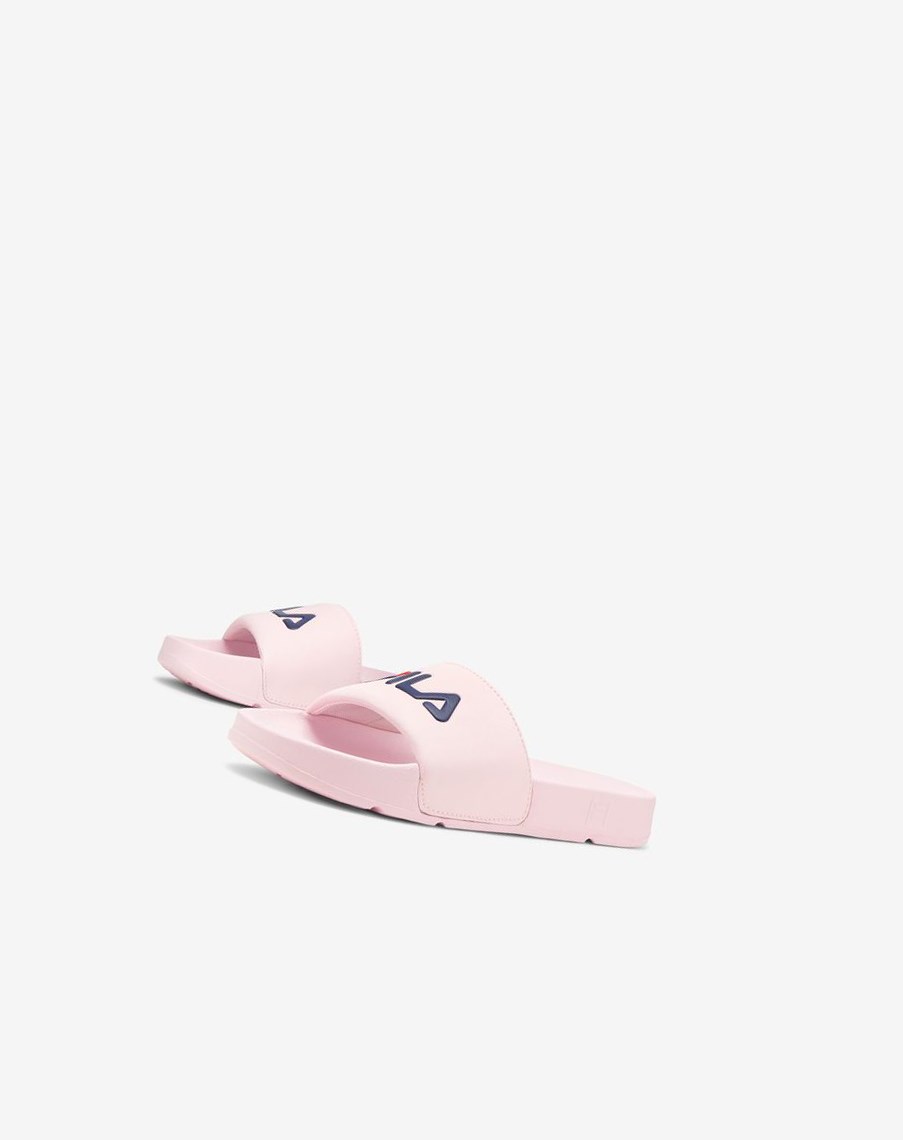 Fila Drifter Klapki Sandals Różowe Granatowe Czerwone | CQMHU-8132