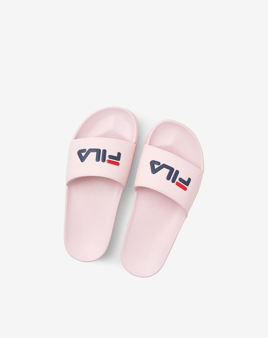 Fila Drifter Klapki Sandals Różowe Granatowe Czerwone | CQMHU-8132