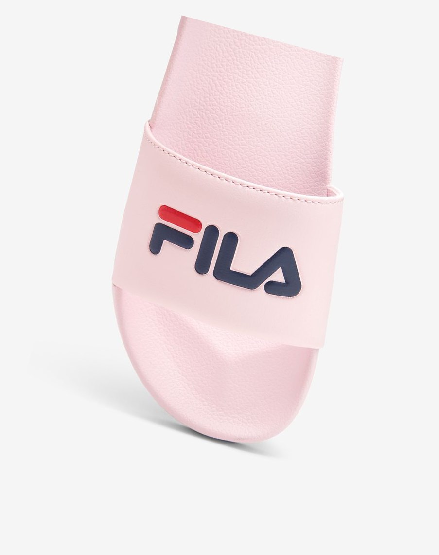 Fila Drifter Klapki Sandals Różowe Granatowe Czerwone | CQMHU-8132