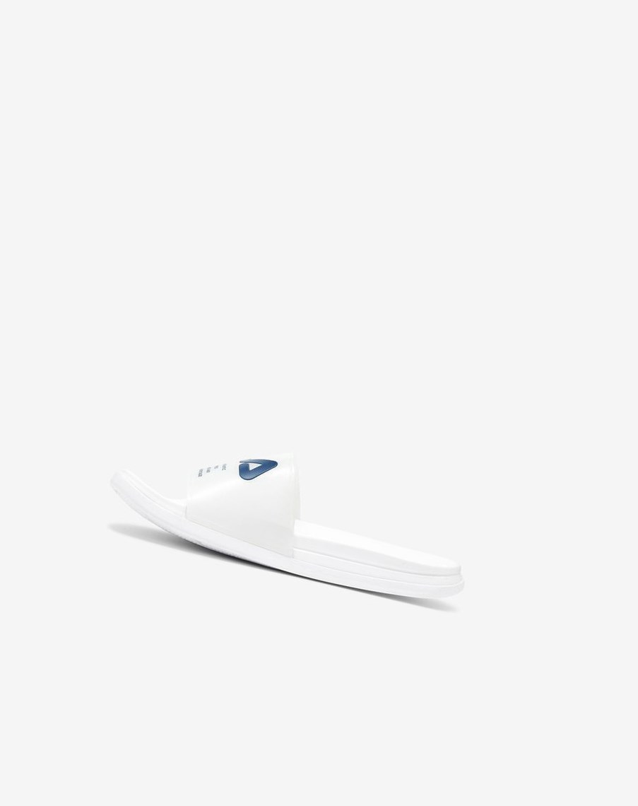 Fila Drifter Luxe Clear Klapki Sandals Białe Granatowe Czerwone | KSWOP-2974