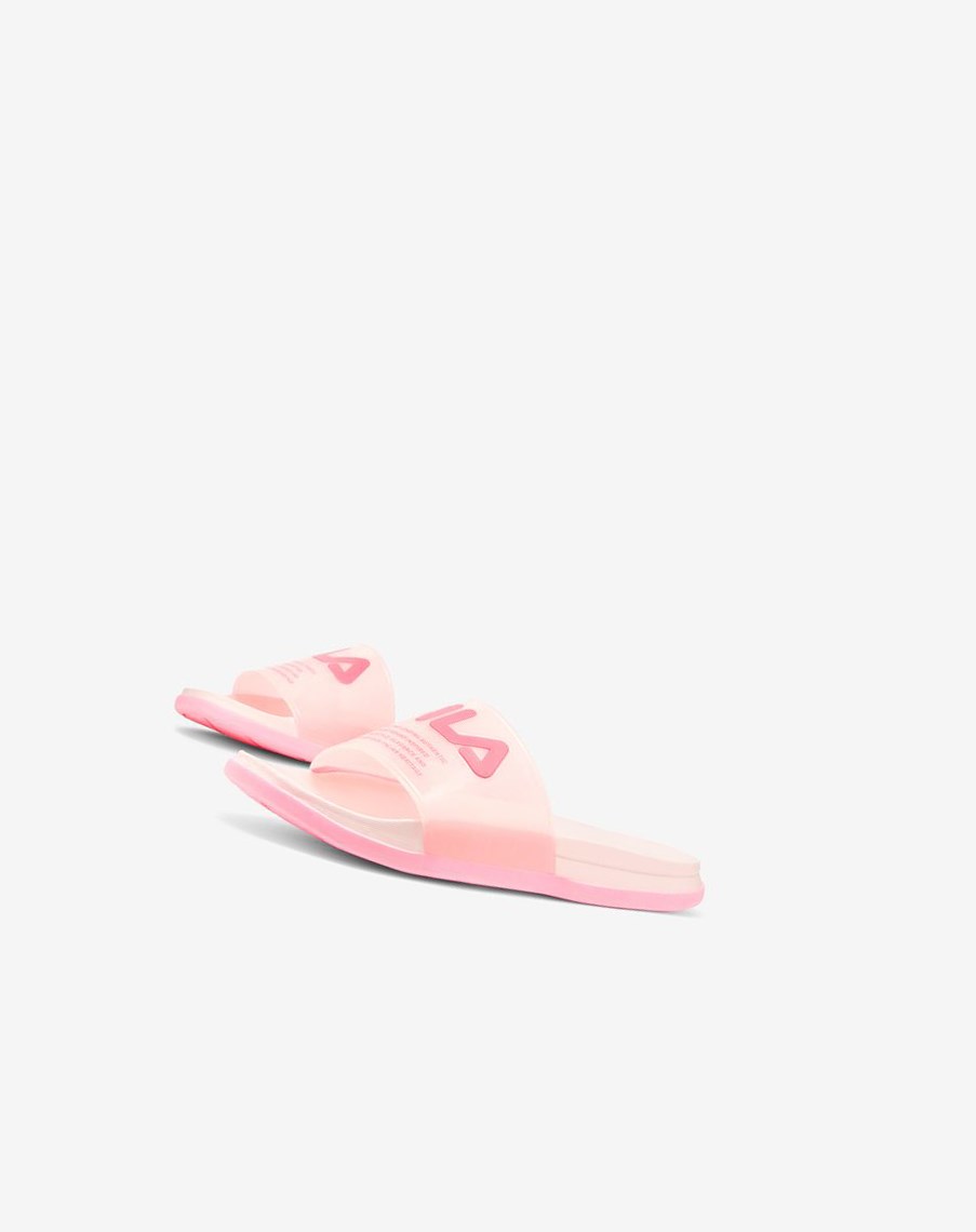 Fila Drifter Luxe Clear Klapki Sandals Różowe | HUQGI-5407