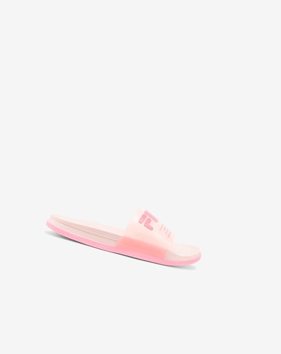 Fila Drifter Luxe Clear Klapki Sandals Różowe | HUQGI-5407