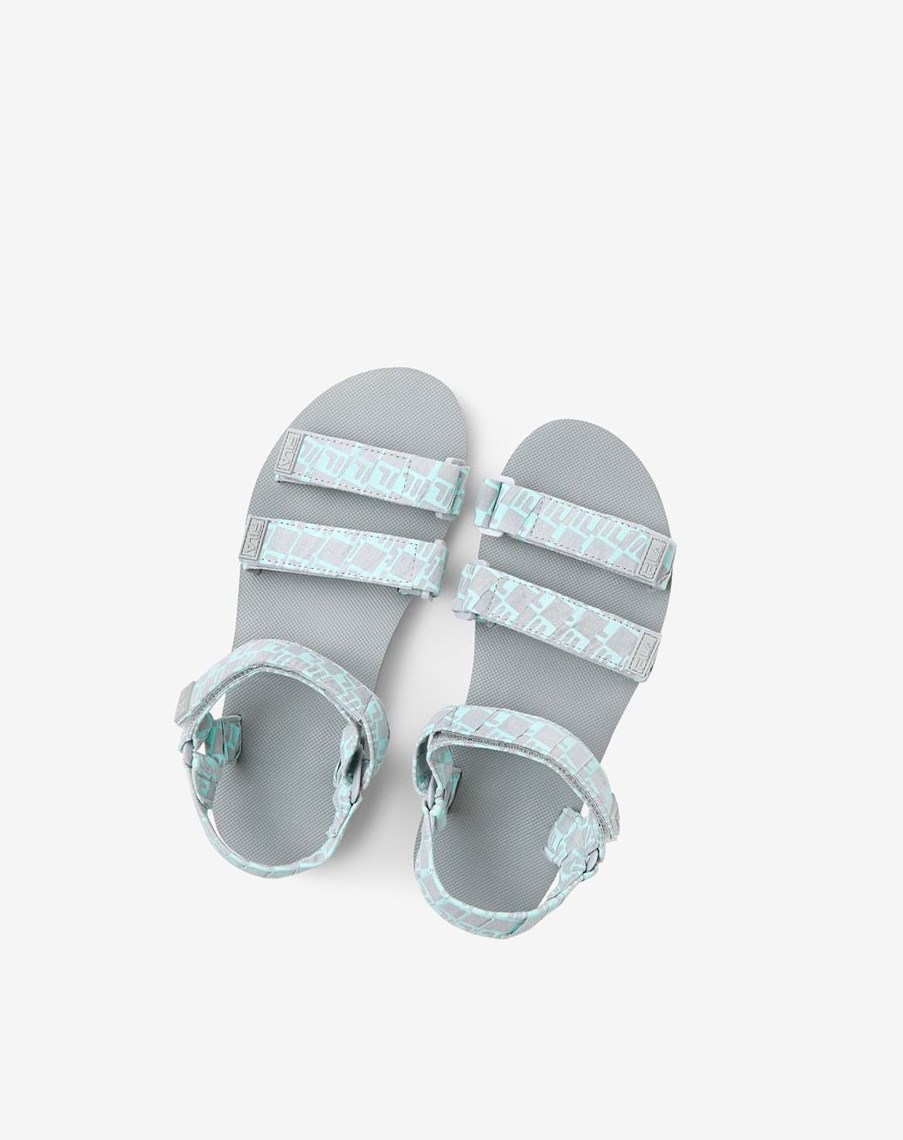 Fila Drifter Ts Bandana Sandals 253 High Rise / High Rise / Fair Aqua | JYVNL-7439