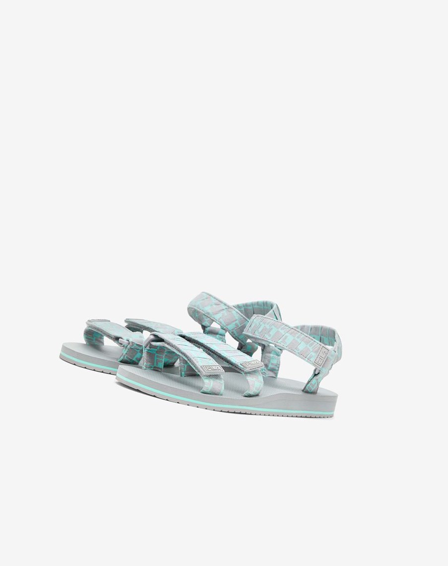 Fila Drifter Ts Bandana Sandals 253 High Rise / High Rise / Fair Aqua | VXYZP-2178