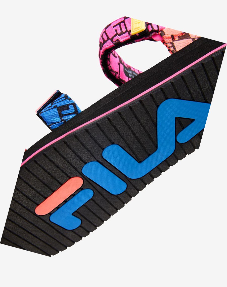 Fila Drifter Ts Bandana Sandals Czarne Niebieskie | BIDTM-3257