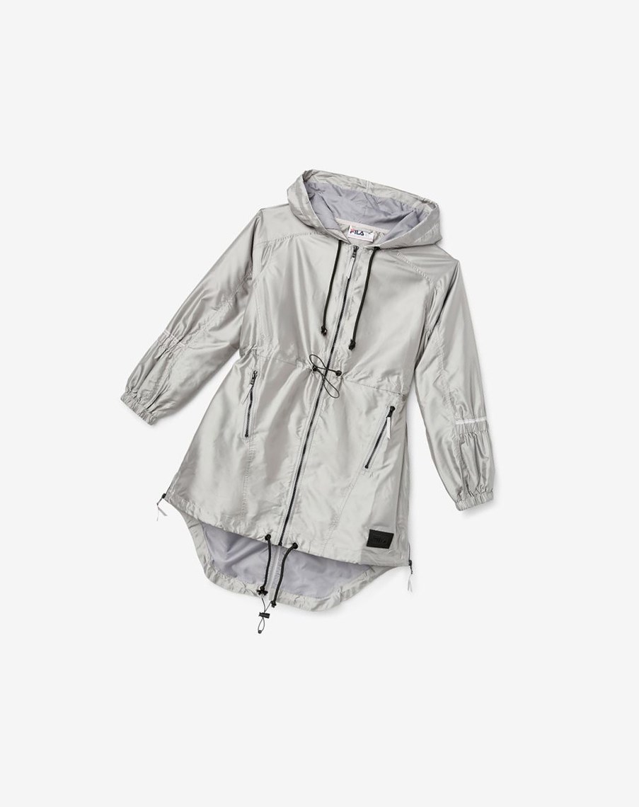 Fila Elle Parka Jacket 030 Silversconce | MGOSW-1502