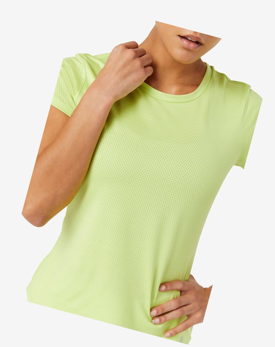 Fila Essentials Krótkie Sleeve Top 540 Wild Lime | EFBVX-1326