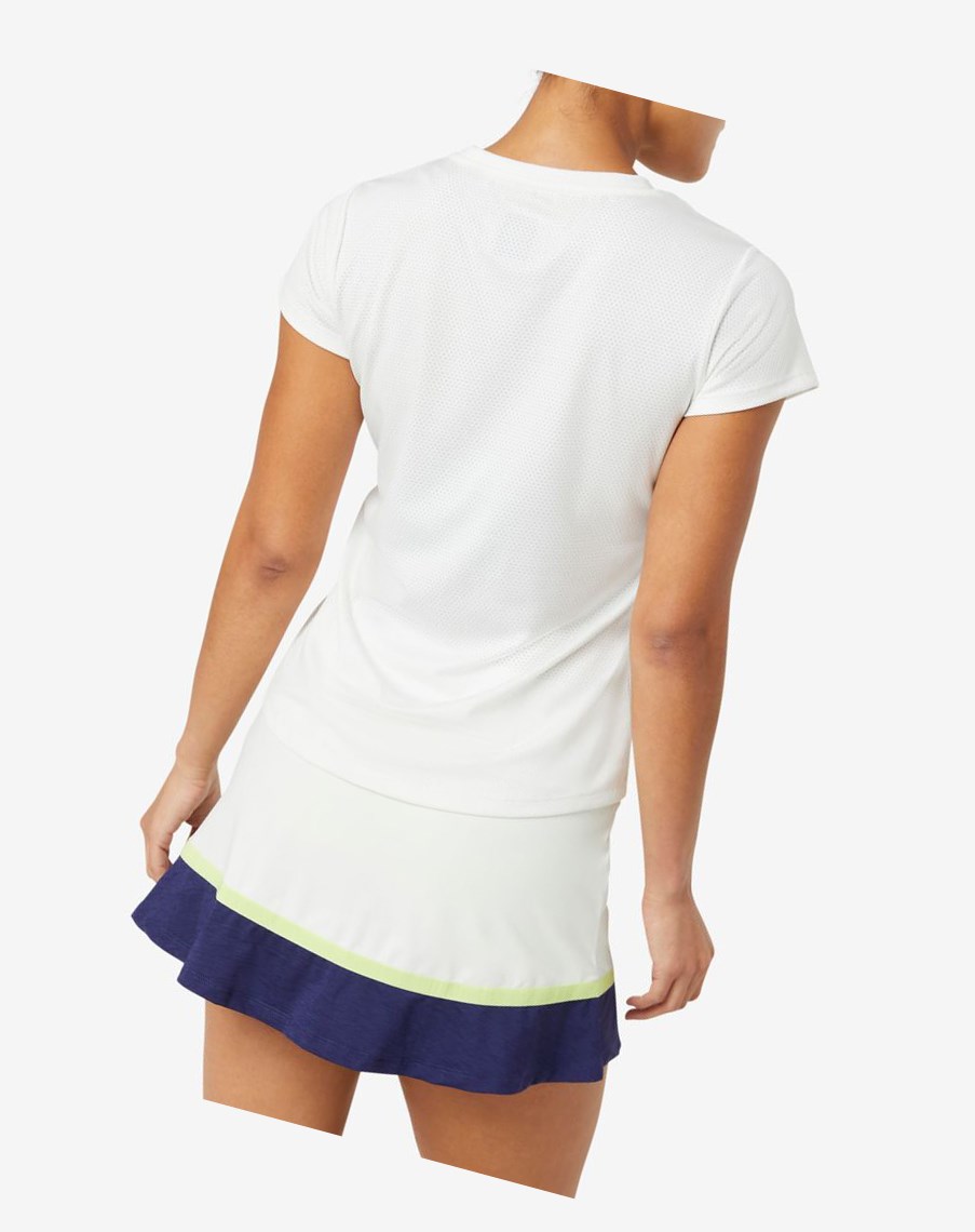 Fila Essentials Krótkie Sleeve Top Białe | KTHJM-3621