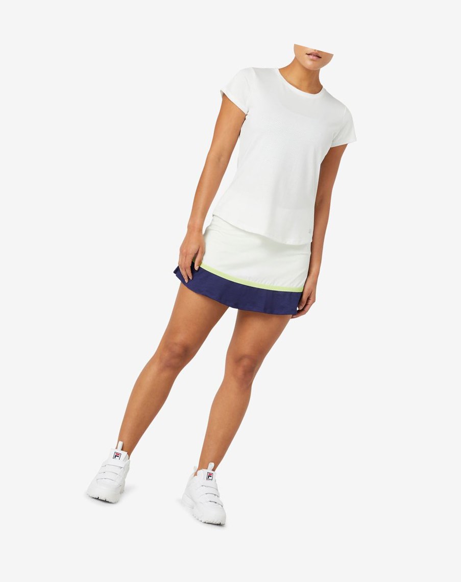 Fila Essentials Krótkie Sleeve Top Białe | KTHJM-3621