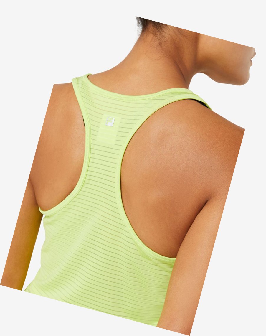 Fila Essentials Racerback Tank 540 Wildlime | OQMCY-4108