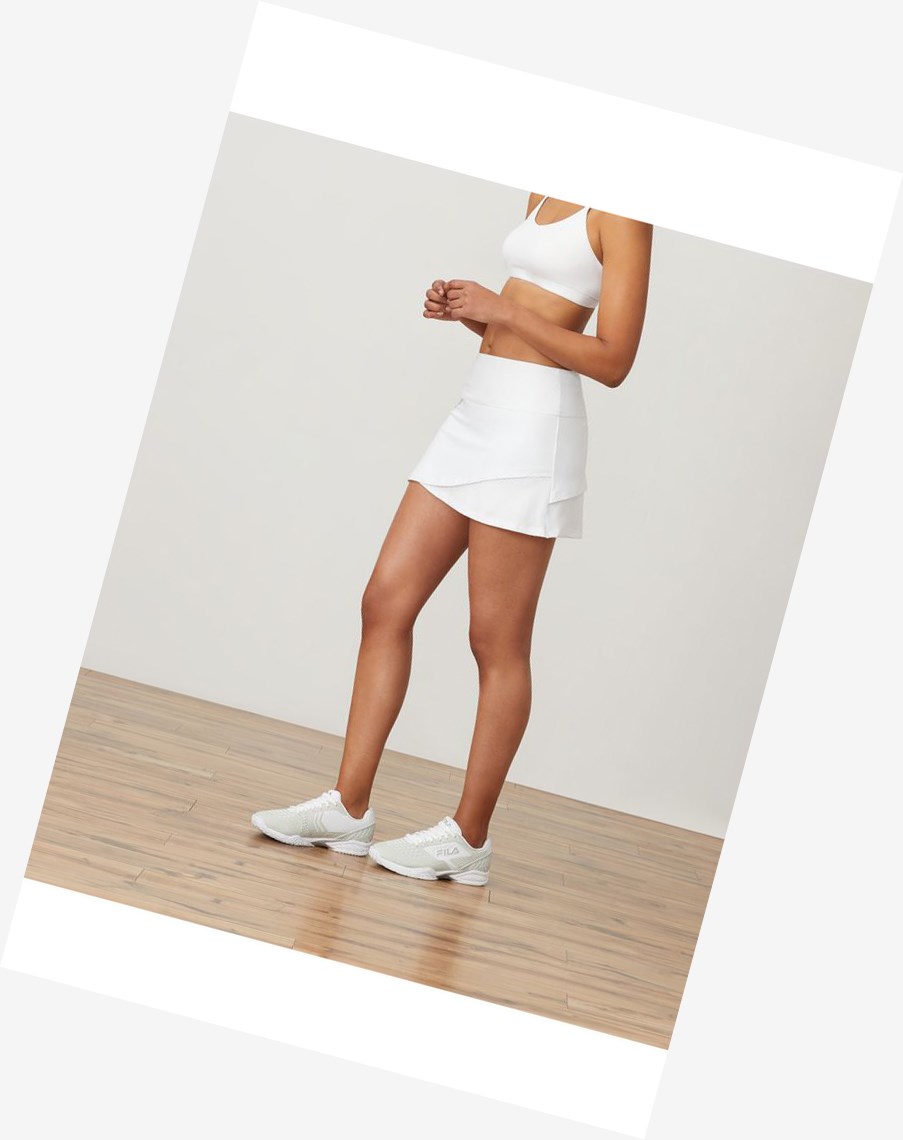 Fila Essentials Tiered Skort Białe | EANWO-6340