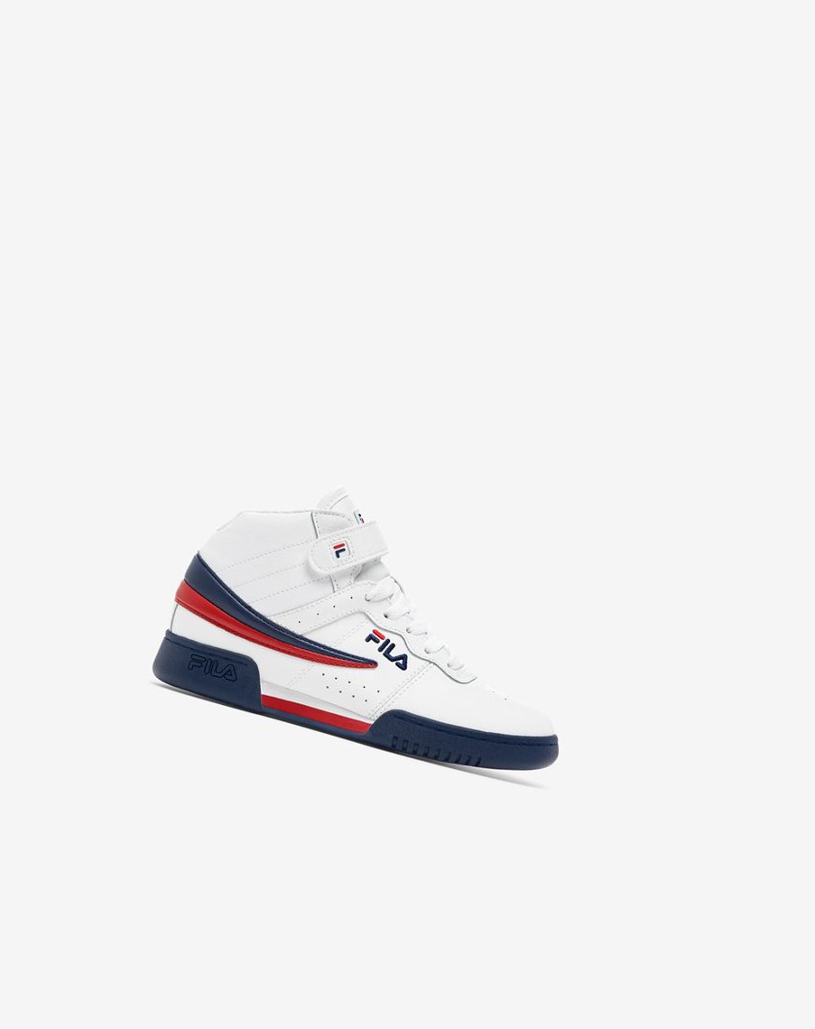 Fila F-13 Sneakers Białe Granatowe Czerwone | KGFMX-8130