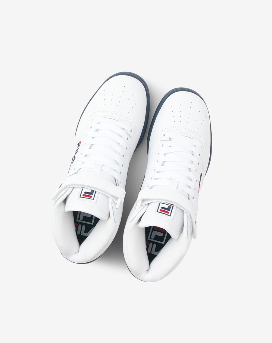 Fila F-13 Sneakers Białe Granatowe Czerwone | QZMET-7236