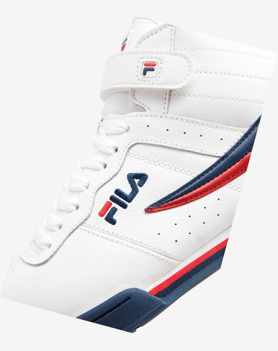 Fila F-13 Sneakers Białe Granatowe Czerwone | QZMET-7236