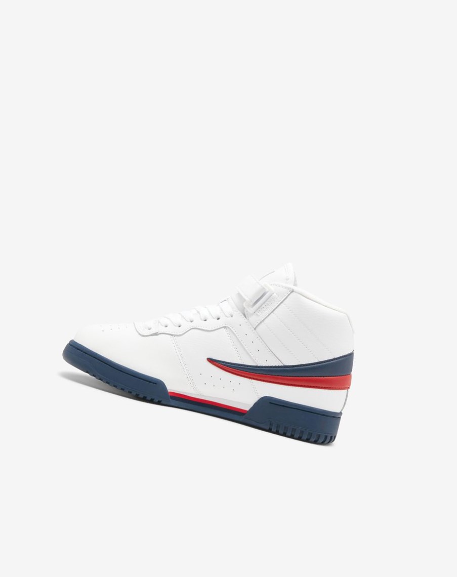 Fila F-13 Sneakers Białe Granatowe Czerwone | QZMET-7236