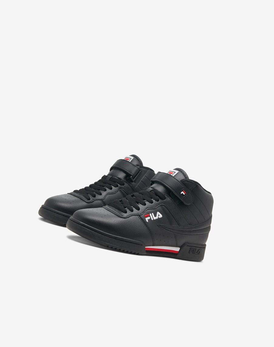 Fila F-13 Sneakers Czarne Białe Czerwone | BHAVK-7634