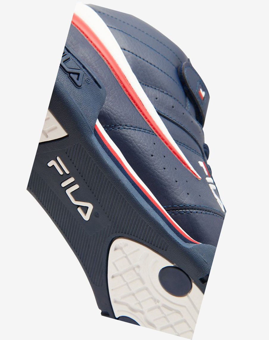 Fila F-13 Sneakers Granatowe Białe Czerwone | QRSAK-4763