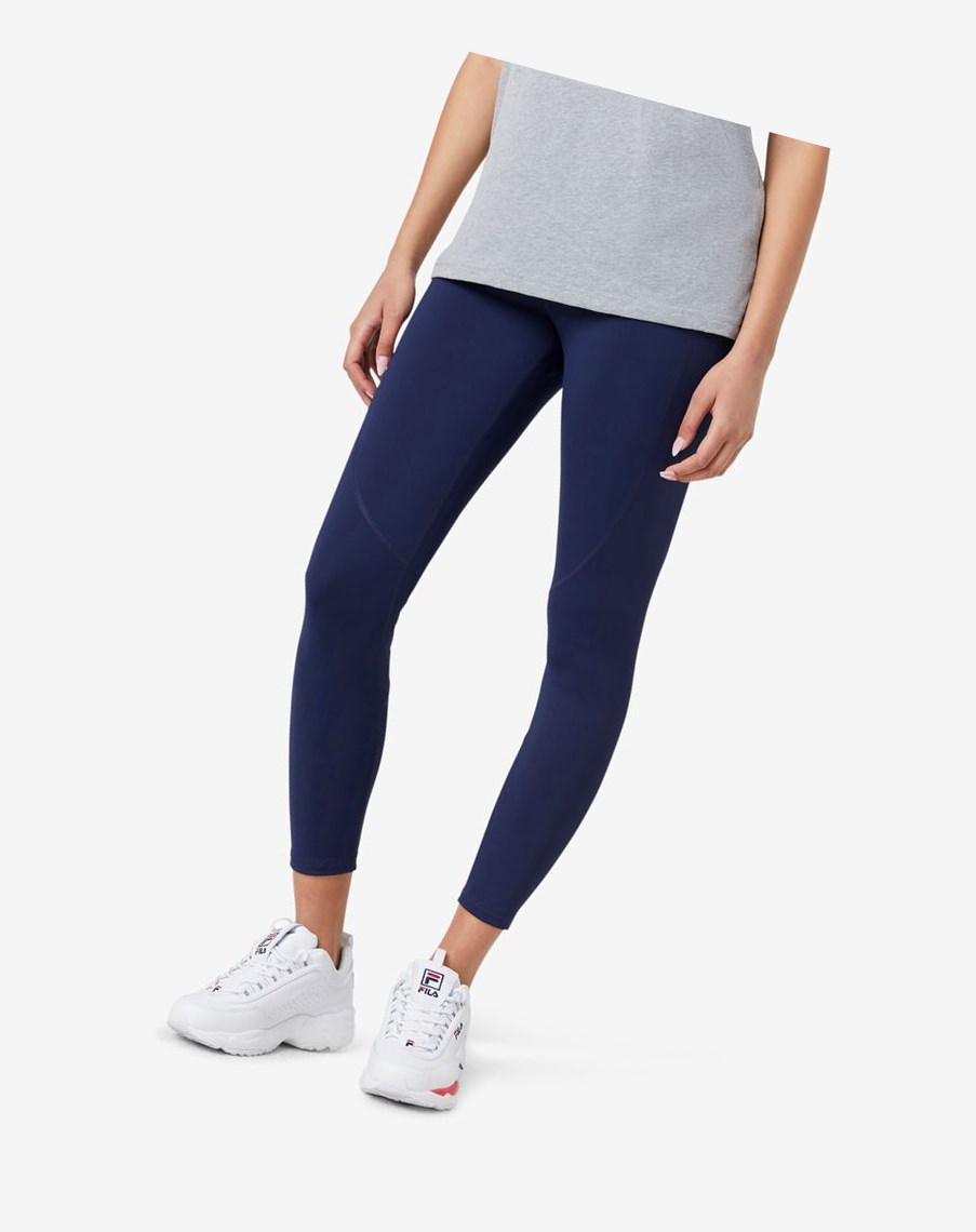 Fila Faunia Legging 410 Peacoat | AFXVJ-8362