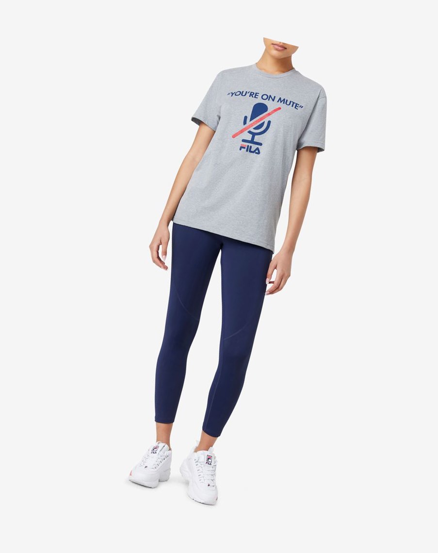 Fila Faunia Legging 410 Peacoat | CZOUH-5237