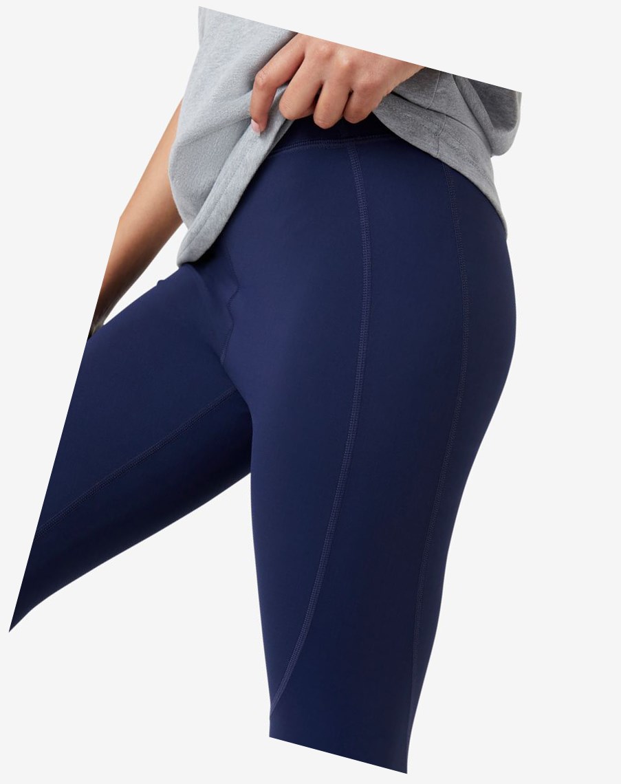 Fila Faunia Legging 410 Peacoat | CZOUH-5237