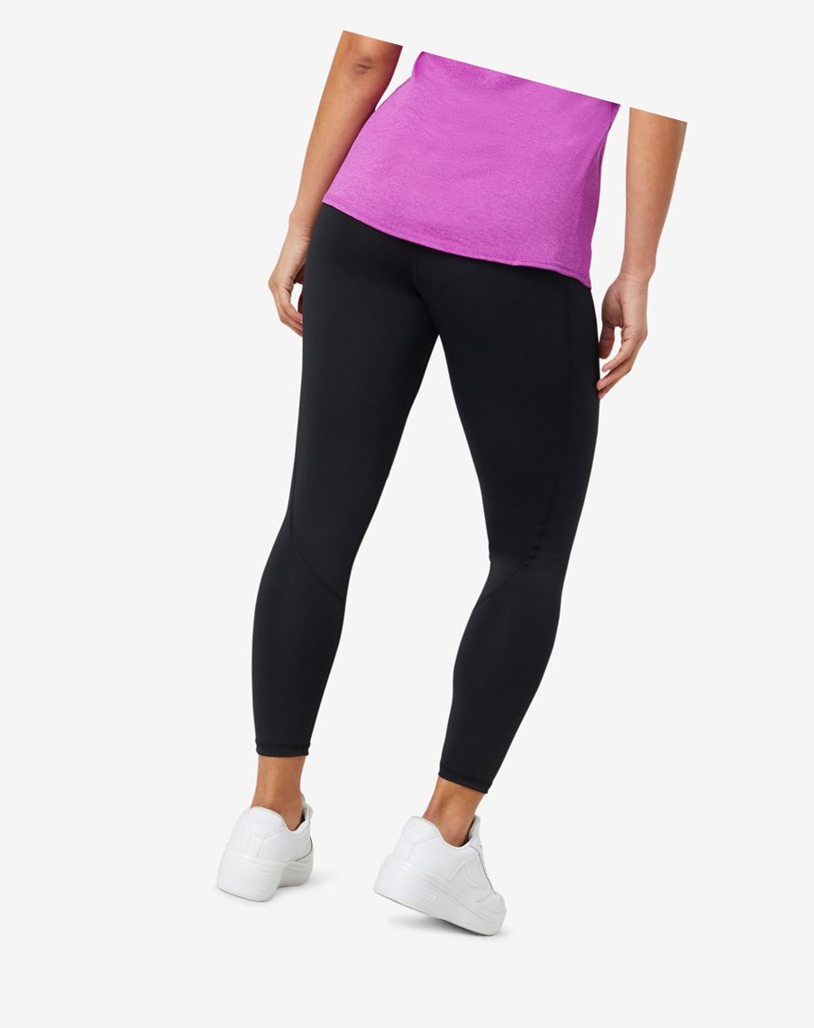 Fila Faunia Legging Czarne | UIVTR-6817