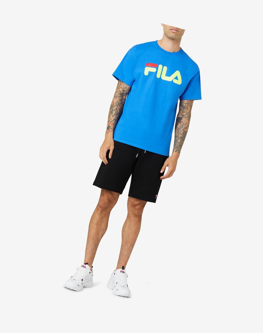 Fila Fila Logo Tee Niebieskie Żółte Czerwone | ENOSI-9753