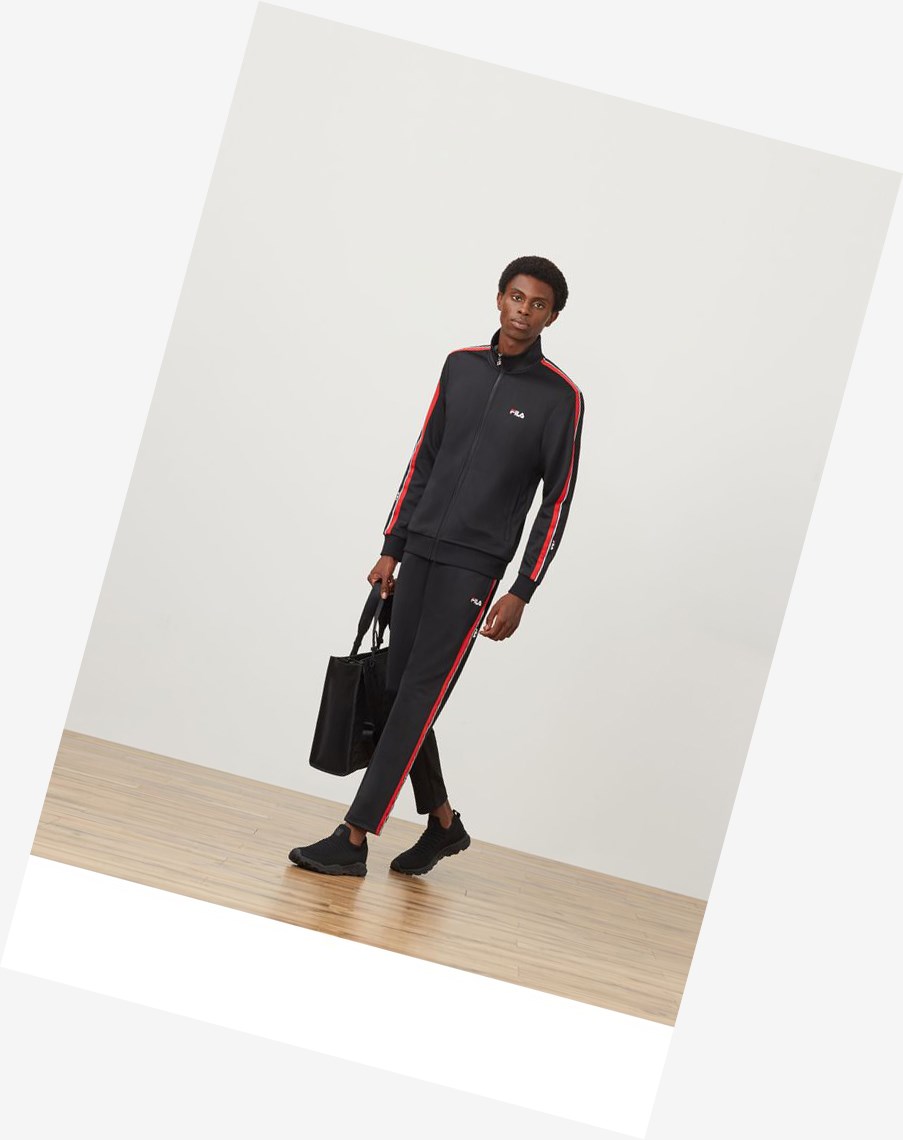 Fila Fila Milano Knit Track Jacket Czarne | EGHMU-7089