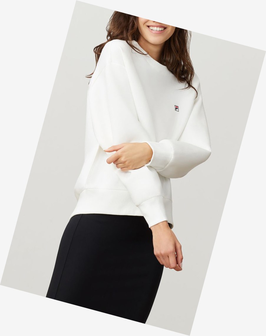 Fila Fila Milano Neoprene Sweatshirt Off-white | HKQIP-8914