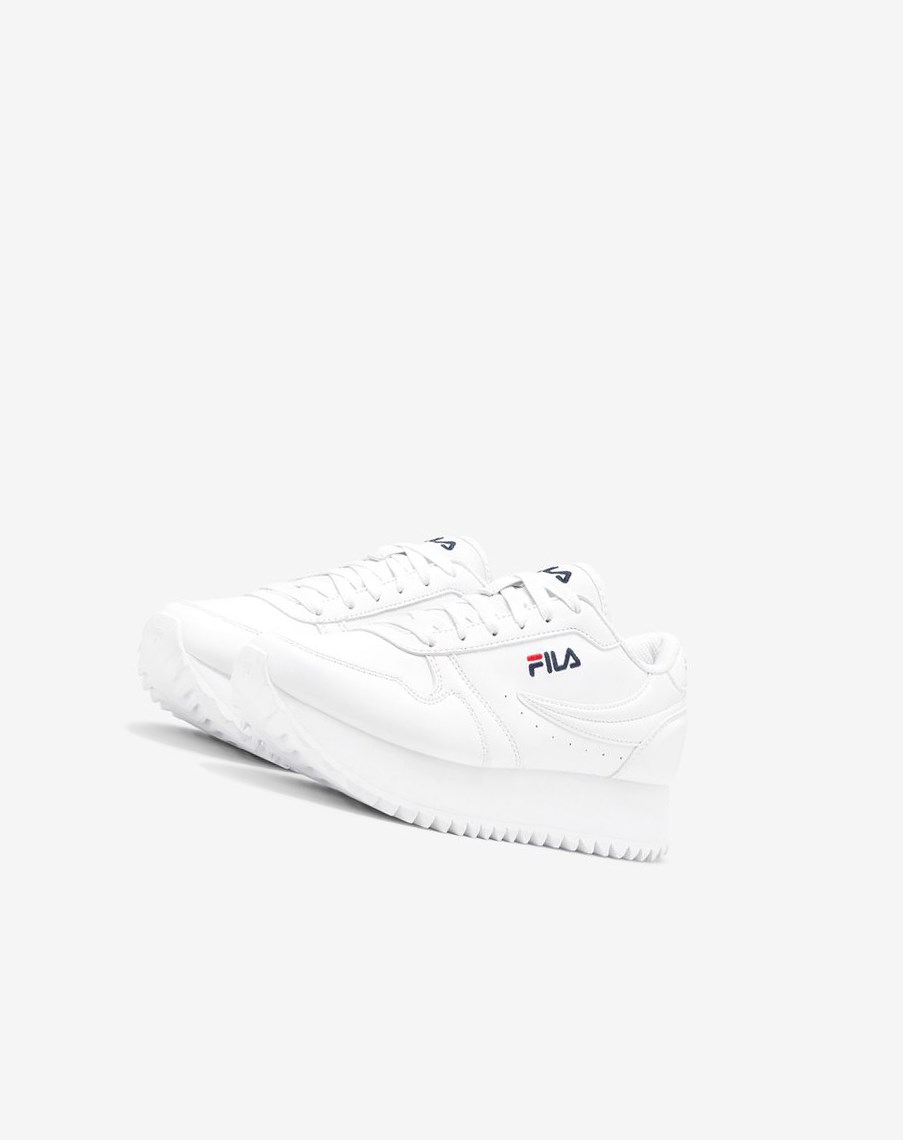 Fila Fila Orbit Sneakers Białe Granatowe Czerwone | WEDJX-0945