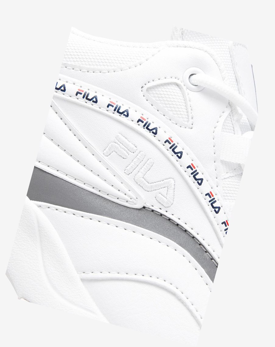 Fila Fila Ray Tenisa Shoes Białe Granatowe Srebrne | ZQCLP-8391