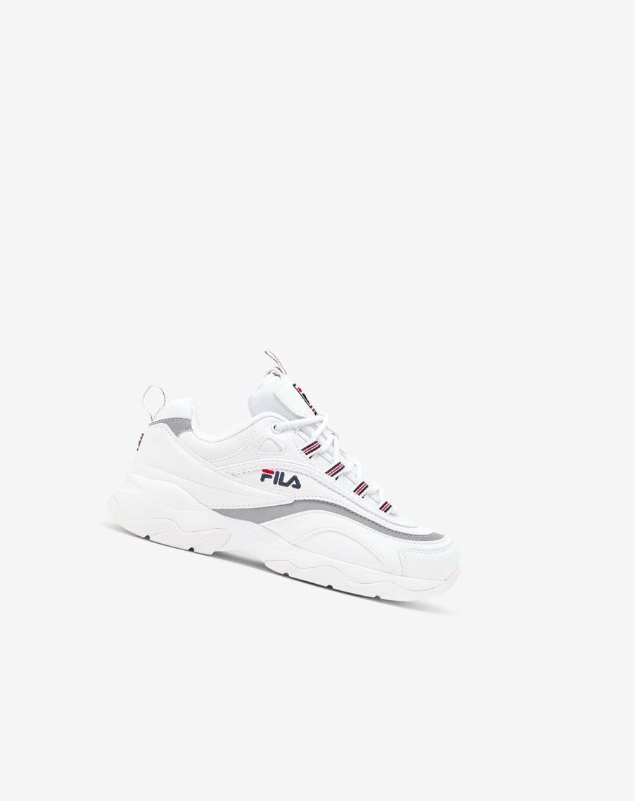 Fila Fila Ray Tenisa Shoes Wht/Fnvy/Msil | KWQOV-1354