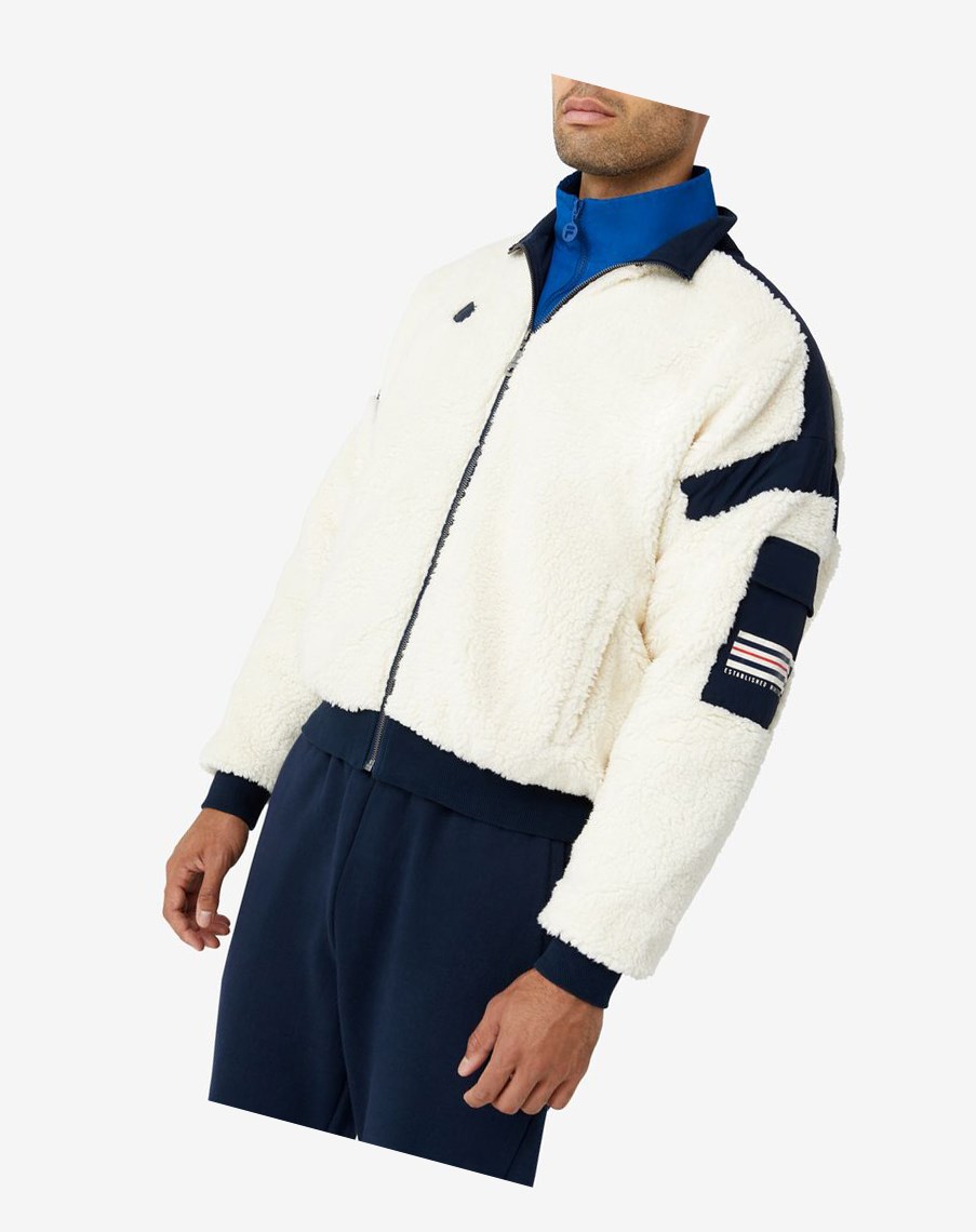 Fila Finsbury Sherpa Jacket Czerwone | MNVSD-6158