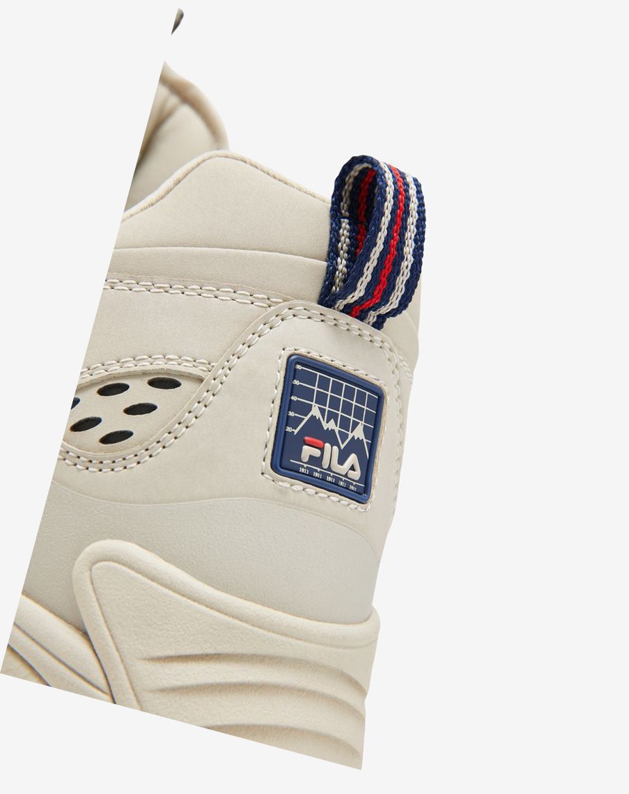 Fila Fixture Cement Sneakers Granatowe Czerwone | HFDPX-0865