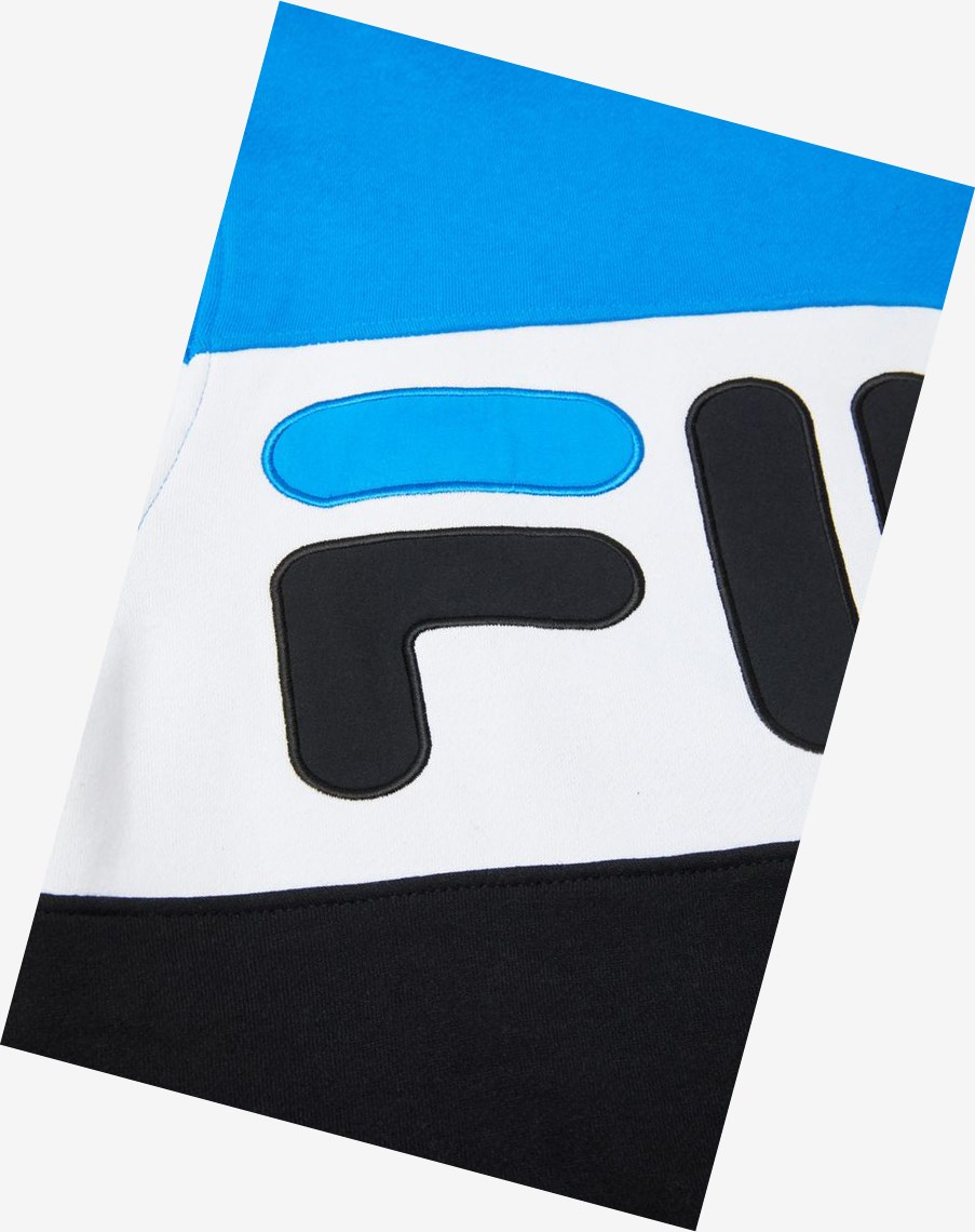 Fila Flamino Hoodie Dblu/Blk/Wht | FYVHK-4902