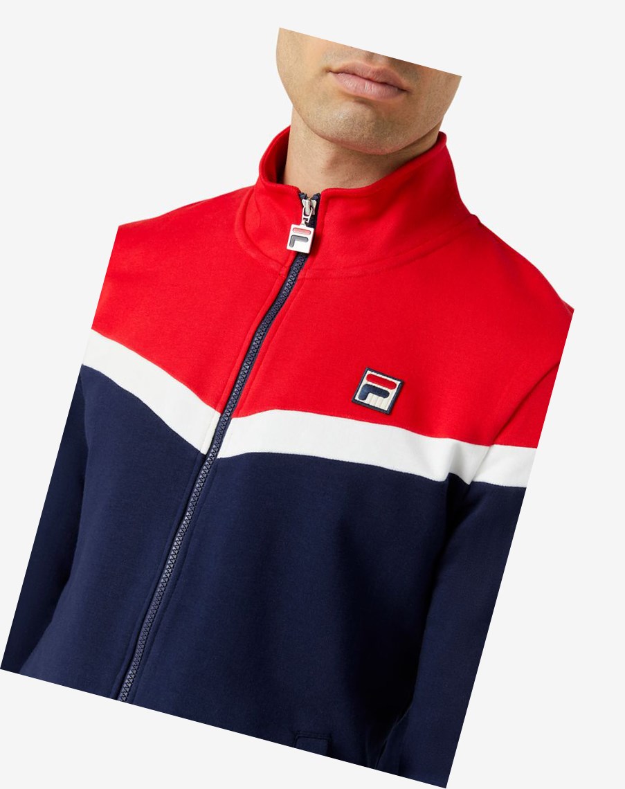 Fila Flint Track Jacket 410 Peacoat | JUFGE-3614